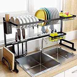 Escurridor Fregadero Ikea BCM Escurridor de Platos Modular de Gran Capacidad Escurridor Estropajos Acero Escurreplatos sobre Fregadero Cocina BN1145