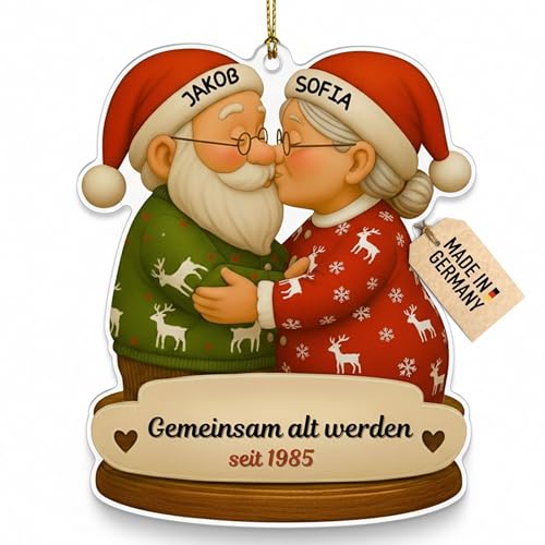 Customdo Personalisierte Weihnachtsanhänger mit Name - Individuelle...