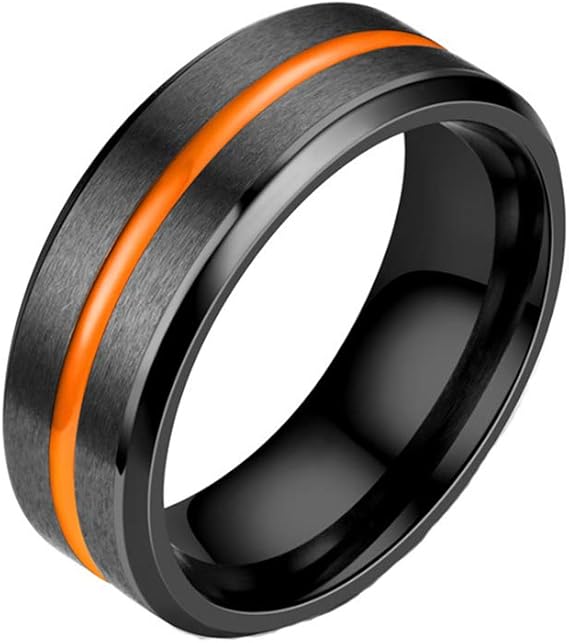 Amazon Jajafook チタンリング メンズ 8mm ブラック ゴールド マットつや消し 高光沢 ベベルエッジ 婚約 結婚指輪 快適フィット リング 通販 Amazon Jajafook チタンリング メンズ 8mm ブラック ゴールド マットつや消し 高光沢 ベベルエッジ 婚約 結婚指輪 快適フィット リング 通販