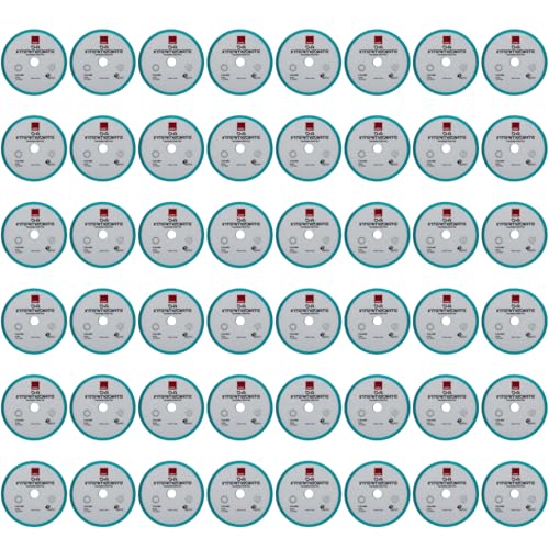 Image of RUPES 9.DA180B Pack of 48 Light Blue D-A Intermediate Foam Polishing Pads 180mm | Ideal for Paint Correction | Improves Cutting and Finishing Performance | Compatible with 6 inch Backing Plate