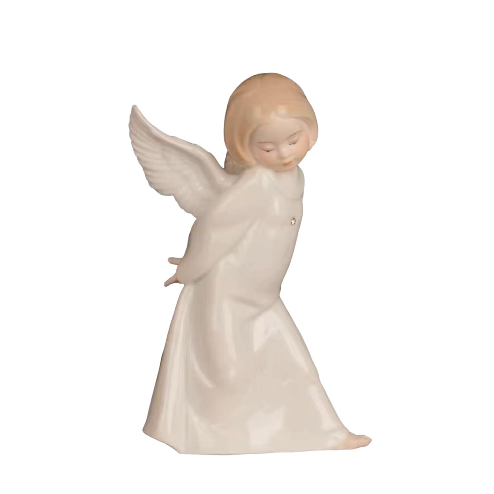Figurka aniołków, statua, ozdoba na biurko, figurki aniołów, ceramiczny uroczy cherubin dekoracyjny, Boże Narodzenie na wesele dekoracja stołu urodzinowego (kolor: D)