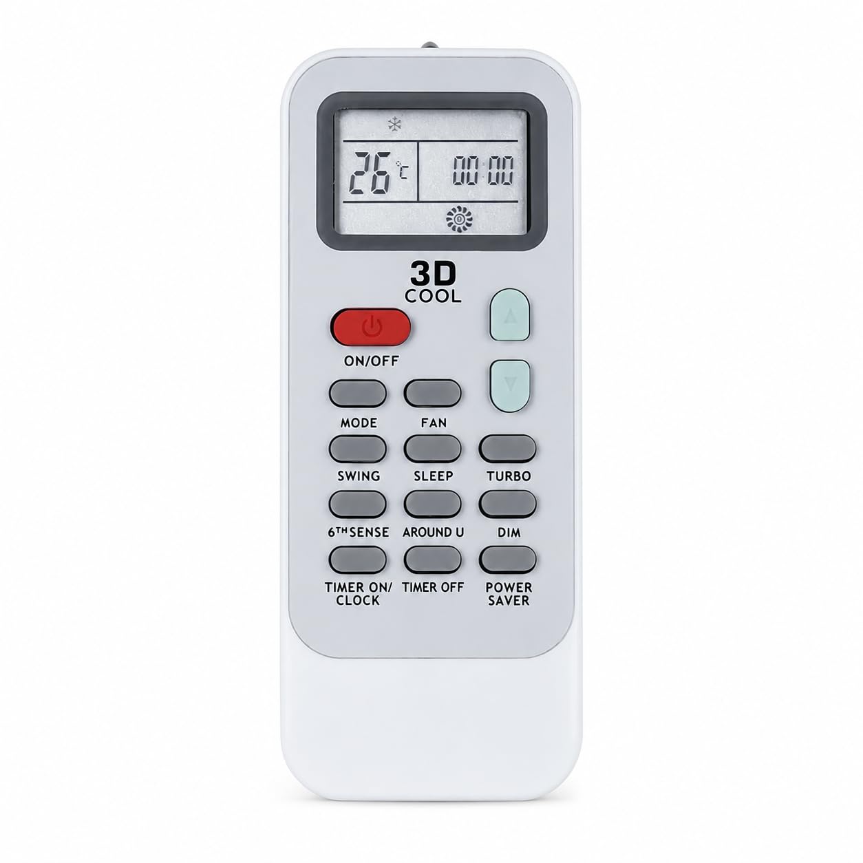 Compatible with Whirlpool AC Remote Original DG11J1 Model 129 Suitable for Inverter and Non Inverter Air Conditioner 1/1.5/2 Ton Split & Window AC - Match Exactly with Old Remote Controller-image-1