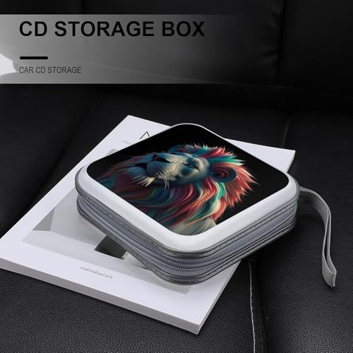 Estuche para CD portátil con relieve abstracto y acabado estético premium 6