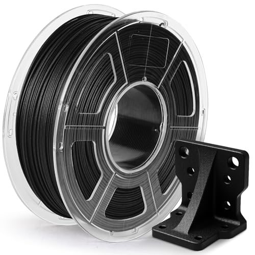 JAYO PA6-CF Nylon Carbon Fiber Filament 1.75mm 0.5KG PA6-CF 3D Printer Filament mit 20% Kohlefaser Hohe Steifigkeit & Festigkeit & Hitzebeständigkeit (209C) Mattes Finish Schwarz