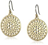 Lucky Brand Two Tone Open Work Drop Earrings