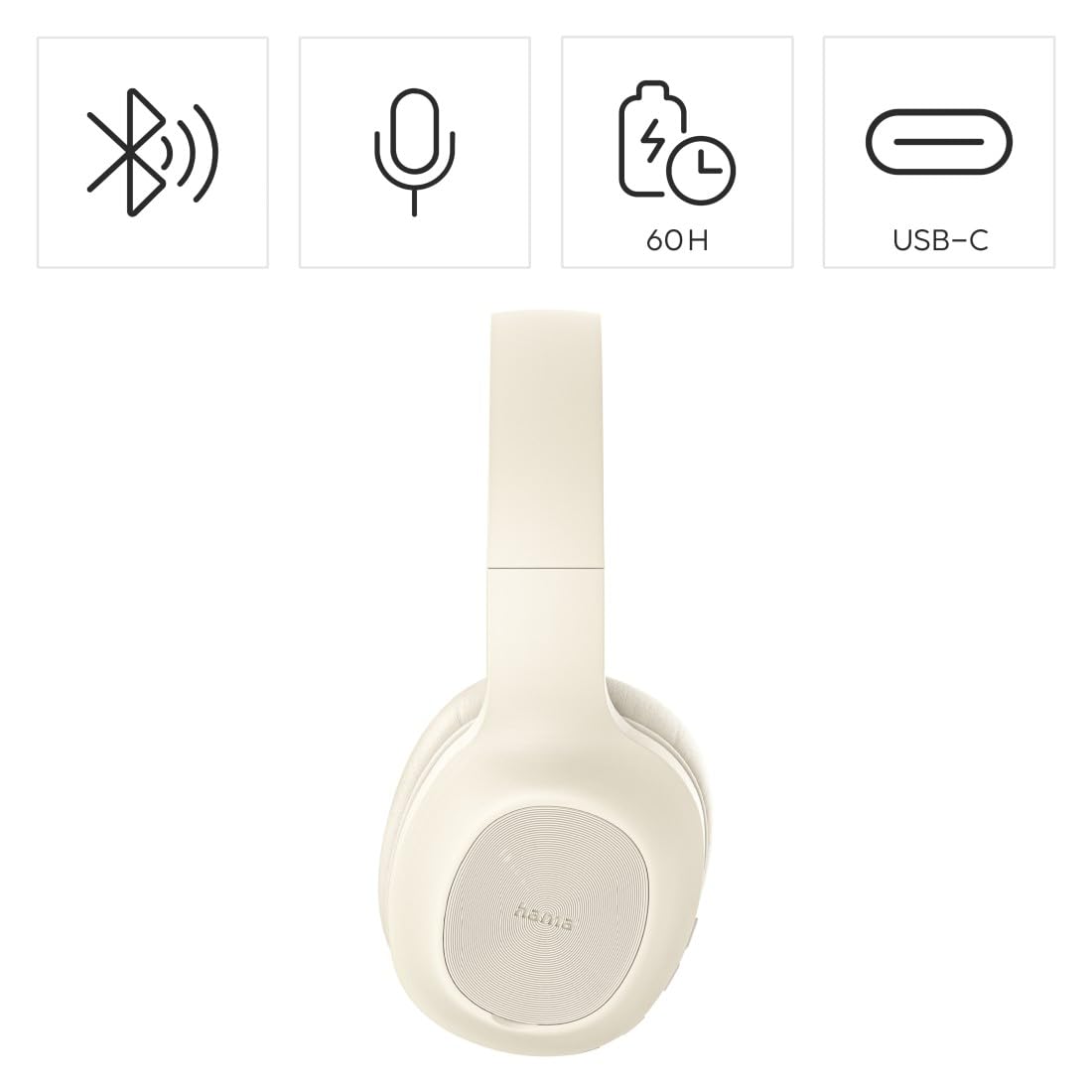 Hama Zestaw słuchawkowy Bluetooth Circum Multipoint 60h Micro Beige