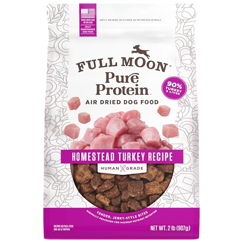 Full Moon Pure Protein Air Dried Dog Food | Homestead Turkey Recipe 2lb