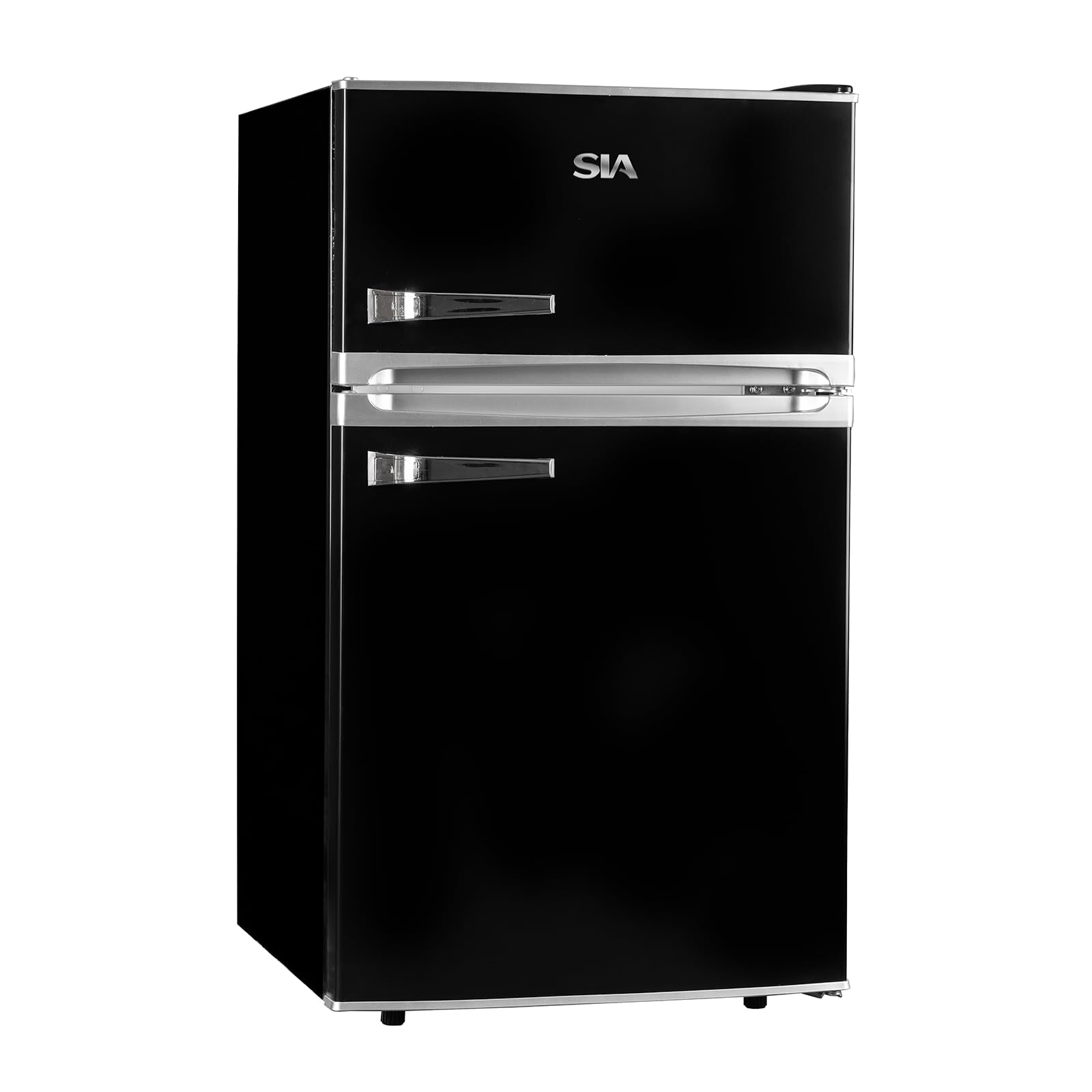 SIA RFM88K 88L Freestanding Under Counter Black Retro Fridge
