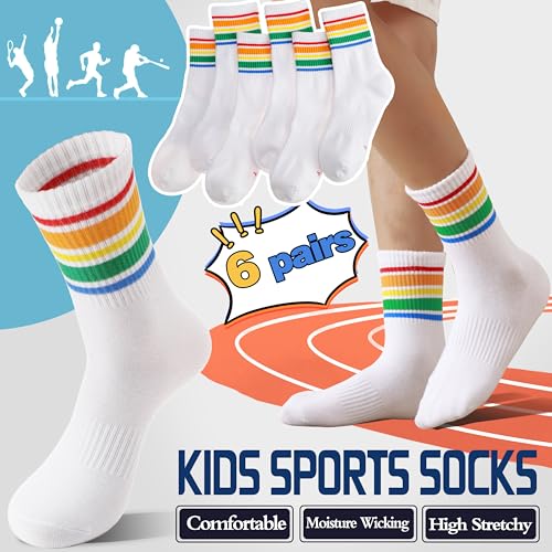 Image of Unicorn Socks Gifts for Girls kids Cute Animal Fun Crew Fashion Funny Novelty Soft Cotton Socks 6 Pairs
