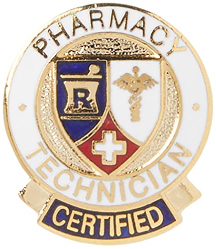 Image of Prestige Medical Emblem Pin, Pharmacy Technician, Certified