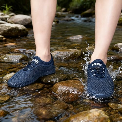 Image of DOUSSPRT Water Shoes for Kids Boys Girls Quick Dry Beach Sports Swim Pool Aqua Shoes for Toddler /Little Kid /Big Kid