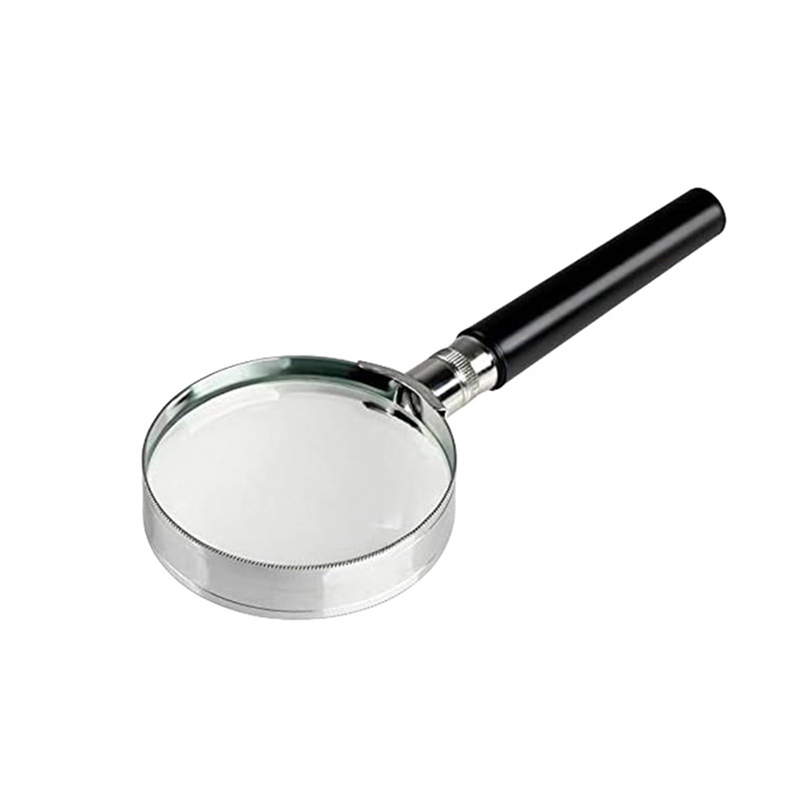 Handheld Magnifier with Metal Frame Ergonomic Handle for Reading Inspection 50mm to 100mm Lens Option Handheld Magnifier