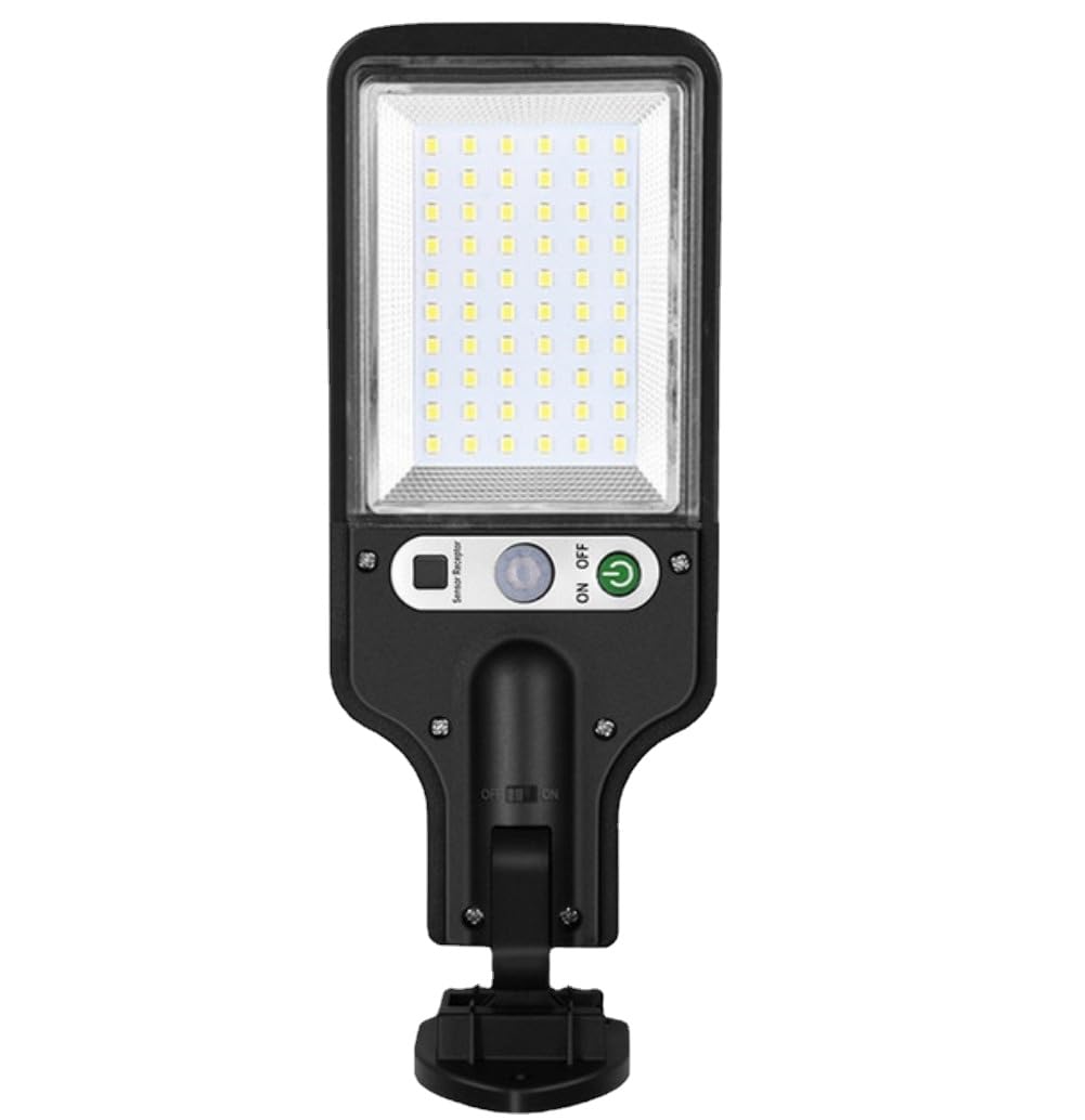 LED Solar Light Outdoor Garden PIR Motion Sensor 3 Modes Lamp Security Street Lamp Wall Yard (without remote,B)
