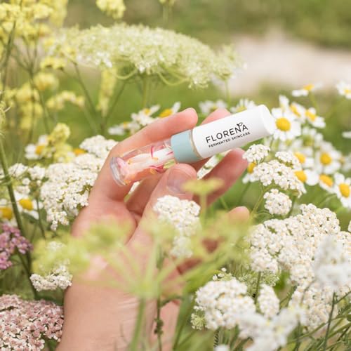 Fermented Skincare Natural Lip Oil Lip Gloss (1x 5mls) 100% Natural Origin. Vegan Formula Lip Gloss. With Real Petals & Fermented Natural Oils. - Image 6