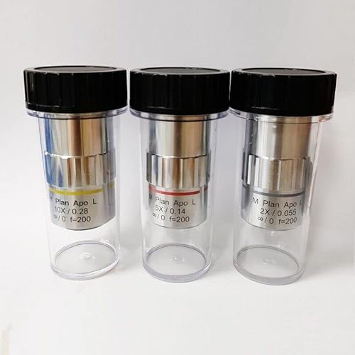 Microscope Adapter M26 Metallographic Microscope Long Working Distance Apo Plan Objectives F=200 95Mm Visible Achromatic Objective Lens Microscope Accessories (Color : 5X) #TOP1
