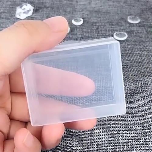 Image of 12 Pack Rectangular Mini Plastic Storage Containers (2.17 x 1.69 x 0.87 Inch), Clear Plastic Containers for Small items, Crafts, Beads, Coins, Jewelry and Business Cards