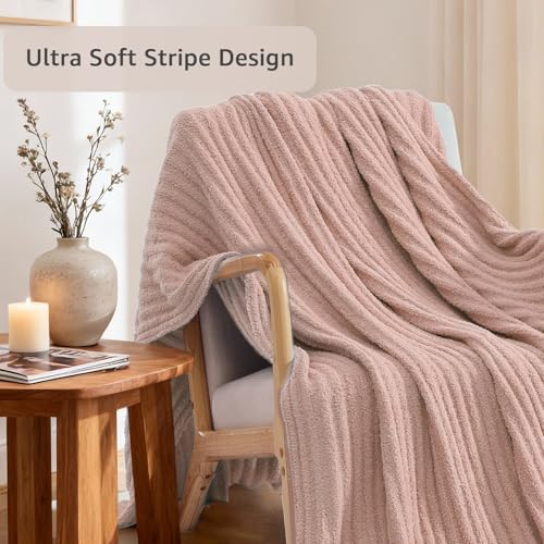 Save on WRENSONGE Pink Striped Throw Blanket - Use Code JLESID2I