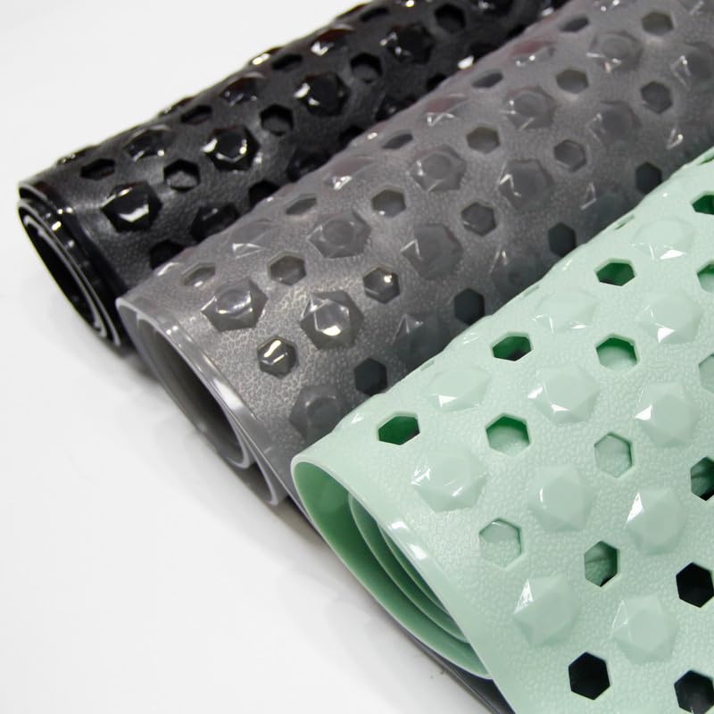 Diamond Tappetino Da Bagno Antiscivolo 40x70 Cm - Doccia E Vasca Con Ventose, Sicuro Per Neonati, Bambini E Anziani, Colore Nero