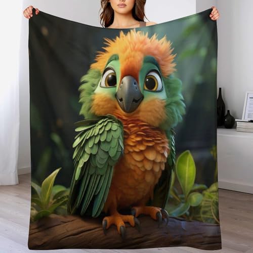 Manta para sofá cálida Vogelie manta de franela para salón manta ligera 130x180 2