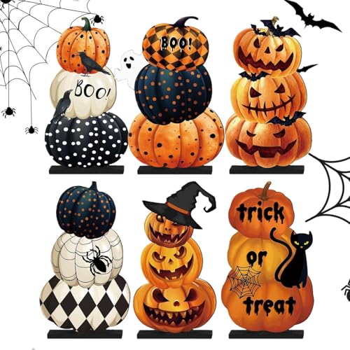 Miniature Halloween Pumpkin, Wooden Miniature Pumpkin Sculpture, Halloween Pumpkin Ornaments, Indoor Halloween Decorations, Cour