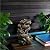 Alpine Corporation WIN1180 11" Indoor Tabletop Waterfall Fountain with LED Lights, 5 Tier Rainforest Garden Fountain, Brown