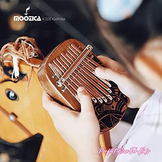 MOOZICA 10 touches mini kalimba, piano à pouce en bois massif 10 touches mini instrument de musique (K10S4) - Les Beatles, Paul McCartney, John Lennon, RIngo Starr, George Harrison MOOZICA 10 touches mini kalimba, piano à pouce en bois massif 10 touches mini instrument de musique (K10S4) – Image 4