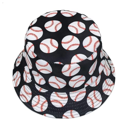 Image of Quanhaigou Bucket Hat for Men Women,Packable Reversible Printed Sun Hats,Fisherman Outdoor Summer Travel Hiking Beach Caps