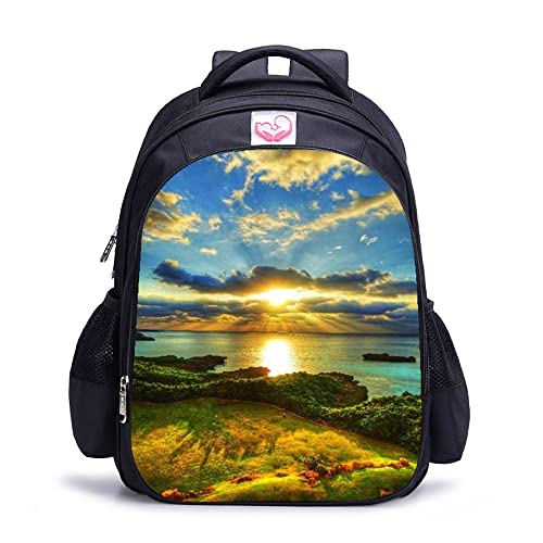 Sac à dos imprimé 3D pour filles garçons et adultes dimensions 41x28x12 cm