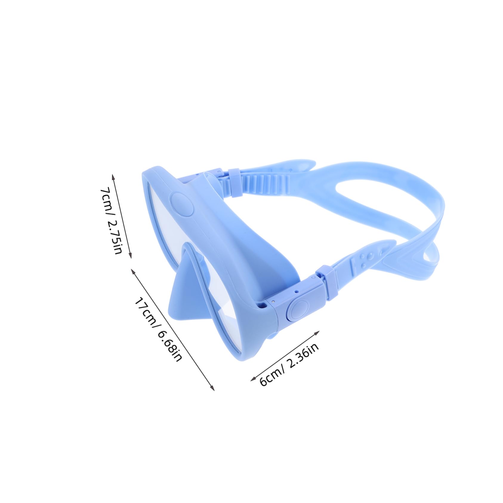 Maschera Boccaglio Adulti in Silicone e Vetro Temperato | Snorkeling e Diving, Custodia per Trasporto, Festa Estiva, Uso in Piscina e Outdoor