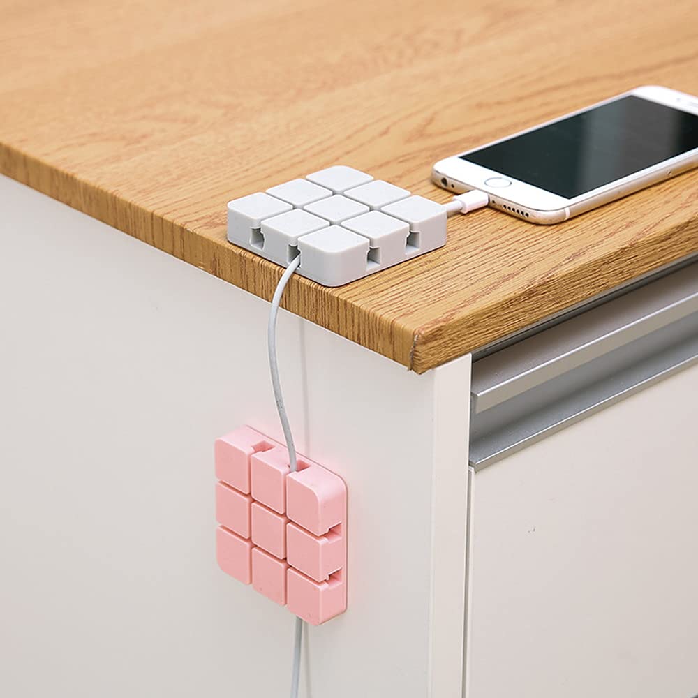 2 Sets Kabelhalter Aus Metall – Selbstklebende Kabelorganizer Für Schreibtisch, Büro & Zuhause | Antik-Kupfer