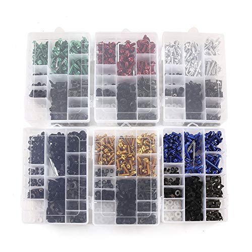 Sangmei 233pcs conjunto de parafusos de carenagem para motocicletas esportivas universais para motoc