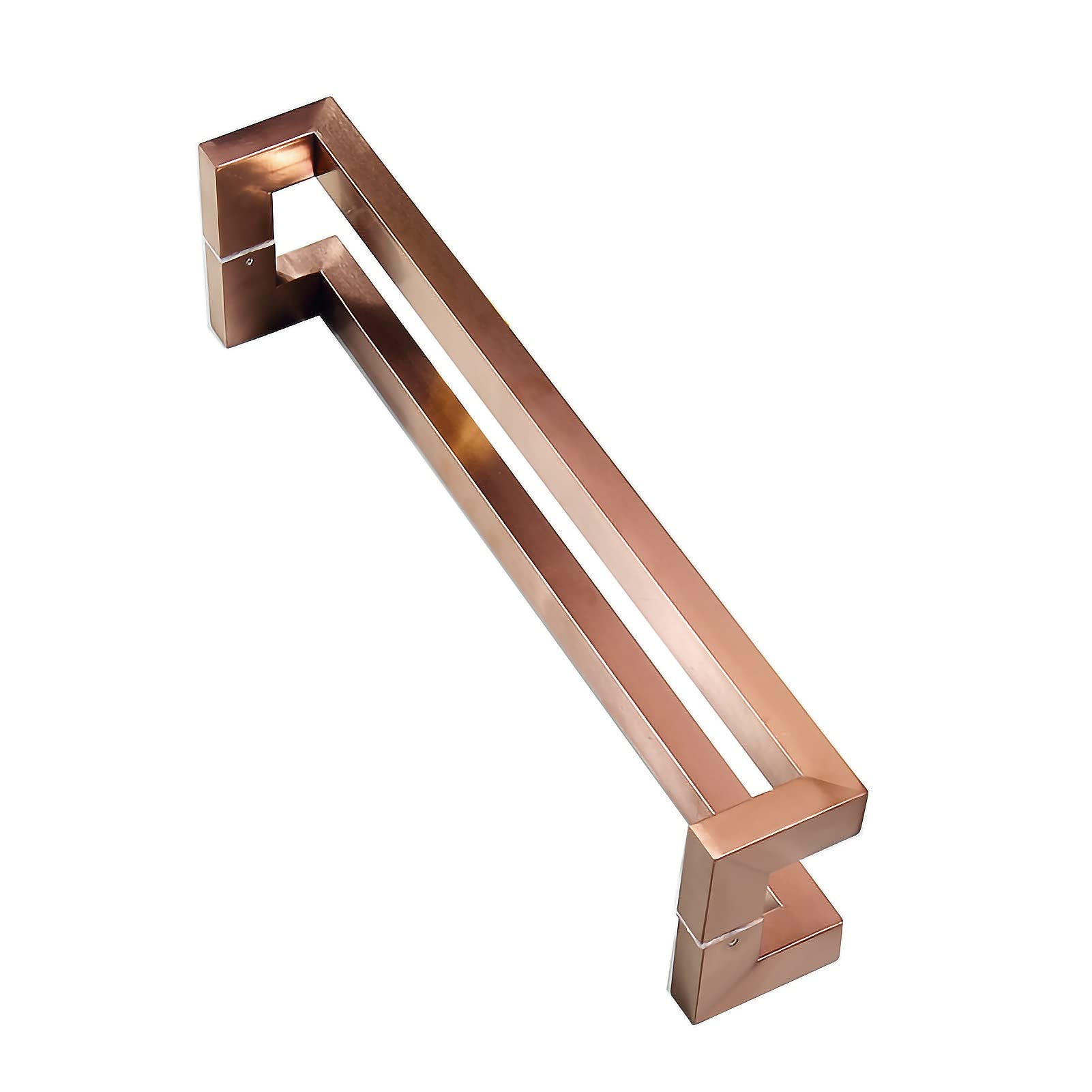 SaryEdge Sliding Barn Door Handle,Heavy Duty Stainless Steel Bathroom Door Handle Push Door Handles,Double Sided Glass Door Handle,Rose Gold-23.6in (60cm),Rose Gold-23.6in (60cm)