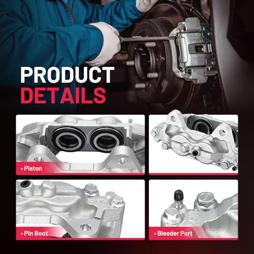 Image of BDFHYK 14144305 14144306 Front Disc Brake Caliper Assembly Compatible with Lexus GX460 2014-2020 4.6L V8, Compatible with Toyota 4Runner 2014-2020 4.0L V6, GAS 2pcs