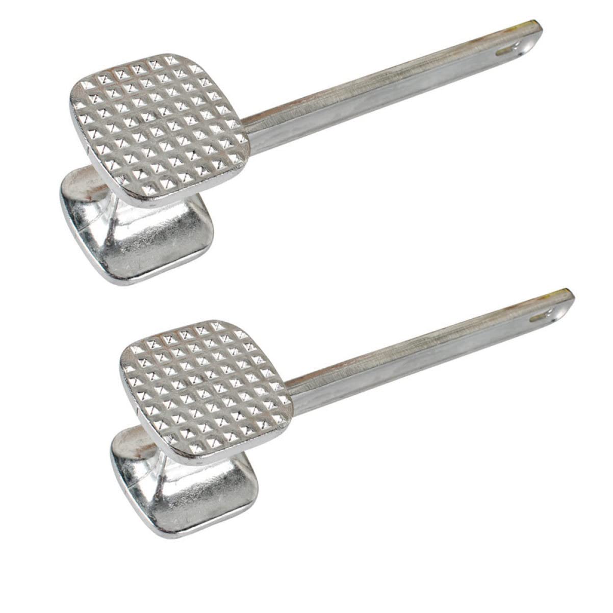 OKUMEYR 2Pcs Meat Tenderizer Tool Dual Sided Meat Hammer Mallet for Tenderizing Steak Chicken and Pork Dishwasher Safe for Even Cooking and Flavor Infusion