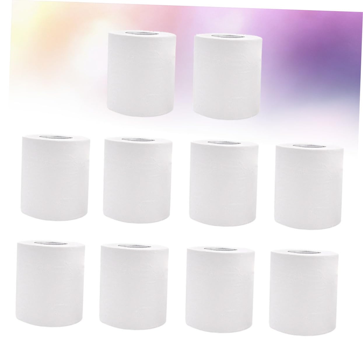 Petit Rouleau de Papier Toilette 100g, 10 Rouleaux, Pâte de Bois