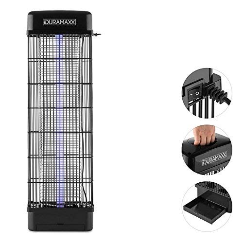 Duramaxx Mosquito Buster - Désinsectiseur, Insecticide, Lumière Noire, UV, Consommation économe, Bac collecteur Amovible, Mort Rapide et Son douloureuse, sans Produits Chimiques - 18 W, Noir Duramaxx Mosquito Buster - Désinsectiseur, Insecticide, Lumière Noire, UV, Consommation économe, Bac collecteur Amovible, Mort Rapide et Son douloureuse, sans Produits Chimiques - 18 W, Noir