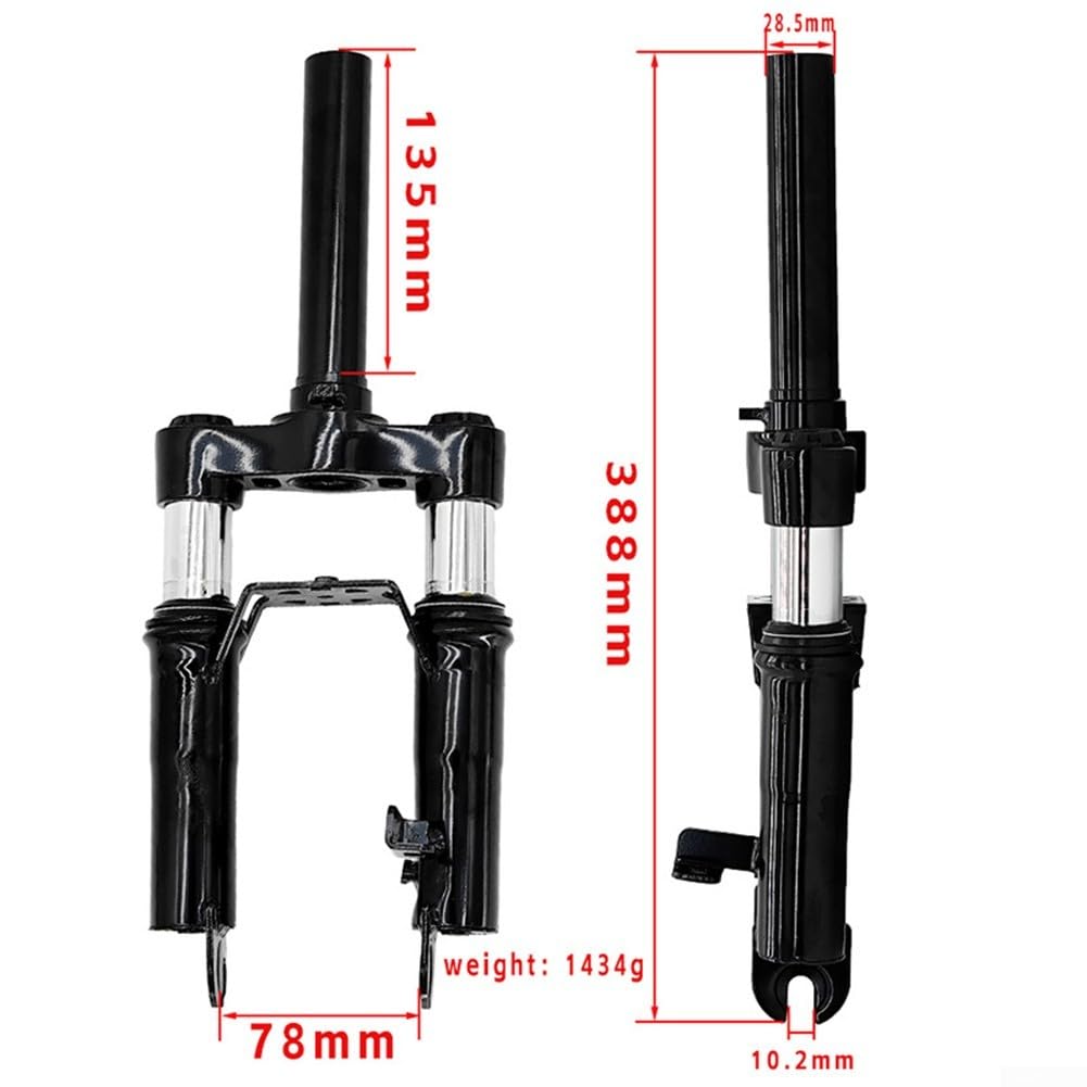 Para horquilla delantera Ninebot, para Ninebot MAX Scooter eléctrico Soporte de pie de horquilla delantera, para Ninebot Max Scooter Kit de amortiguador hidráulico