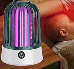 Armadilha Elétrica para Mosquitos, USB, Repelente Luminoso