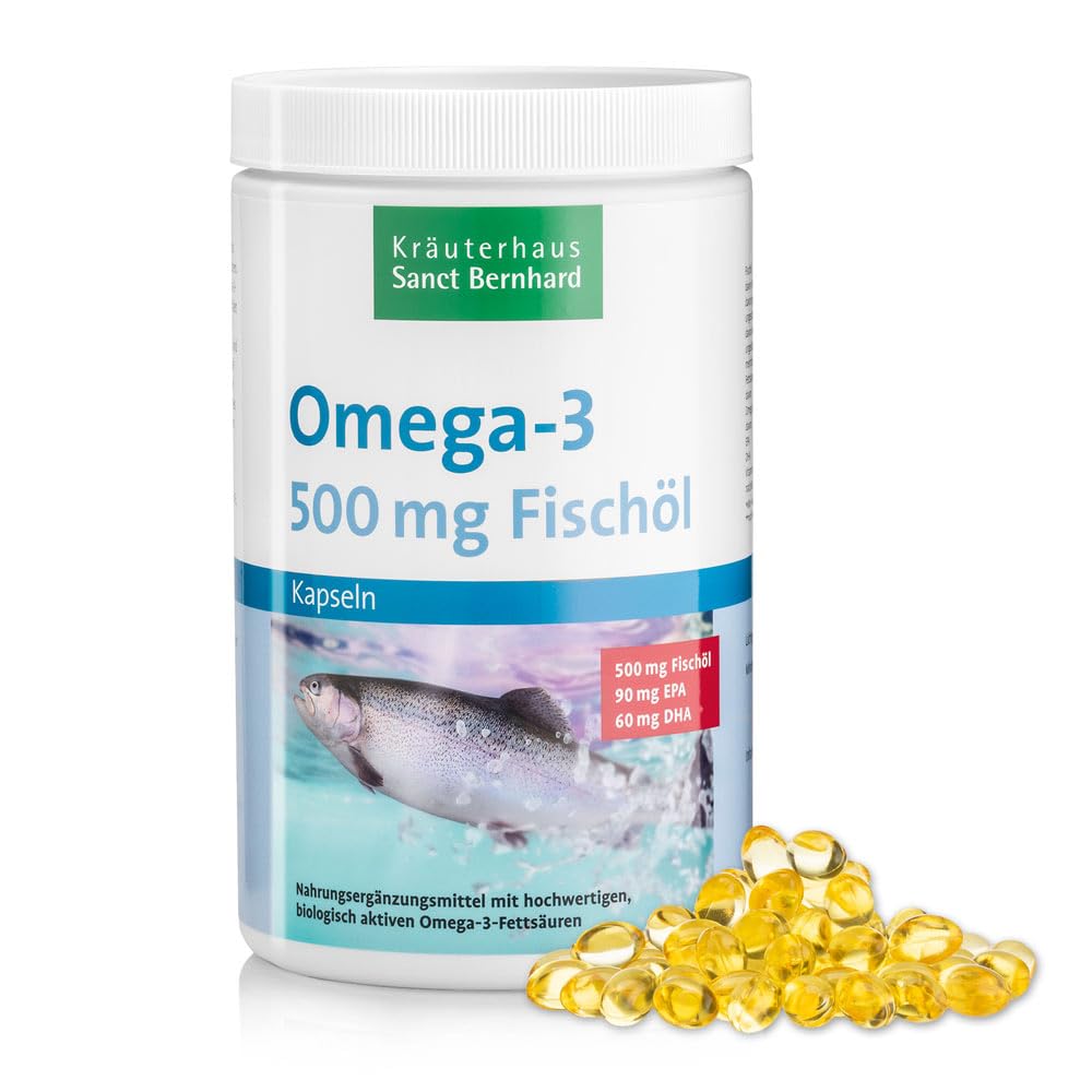 Oméga-3 gélules à l'huile de poisson - Paquet Avantage XXL - 1000 gélules