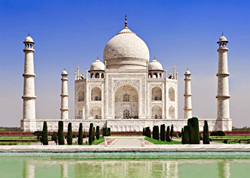 Fondo fotográfico 7x5 ft Taj Mahal de vinilo blanco miniatura 7