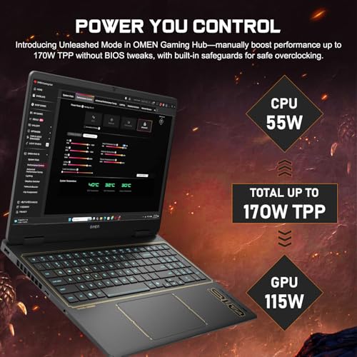 Image of HP OMEN Gaming Laptop, RTX 5070, League of Legends Limited Edition, 16 inch WQXGA IPS 240Hz, Core i7-14650HX, 32GB RAM, 1TB SSD, 4-Zone RGB Backlit KB, HyperX Audio, Win 11 Home, Black