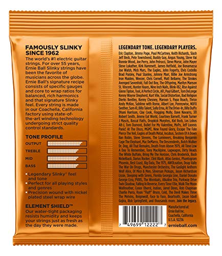 Ernie Ball 222 Hybrid Slinky Lot de 5 cordes de guitare électrique - Les Beatles, Paul McCartney, John Lennon, RIngo Starr, George Harrison Ernie Ball 222 Hybrid Slinky Lot de 5 cordes de guitare électrique – Image 3