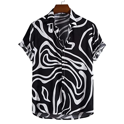 Chemises décontractées d'été imprimé tropical de style vintage et finitions soignées