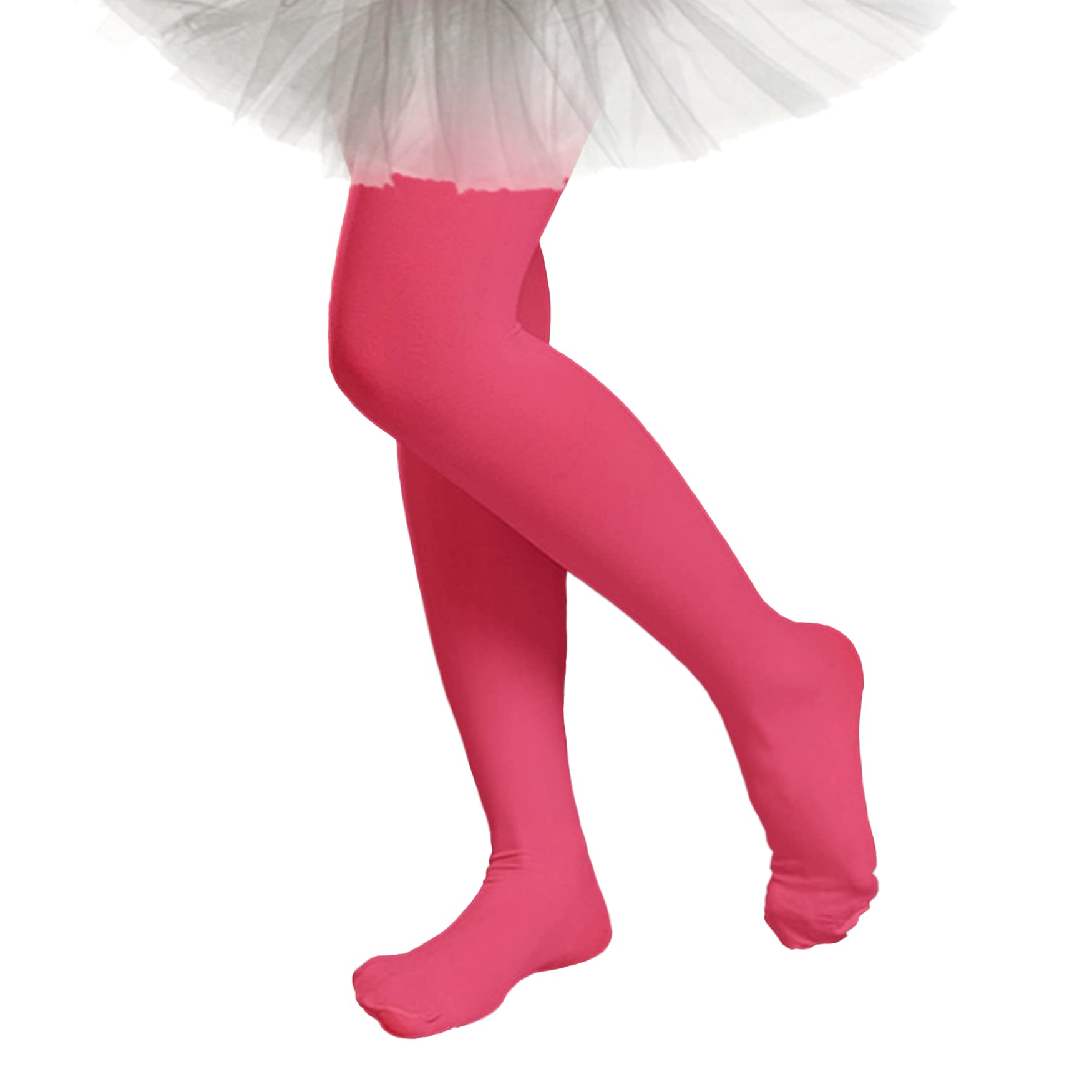 Tisoloow Girls Dance Tights Soft Elastic Footed Baby Legging Ballet