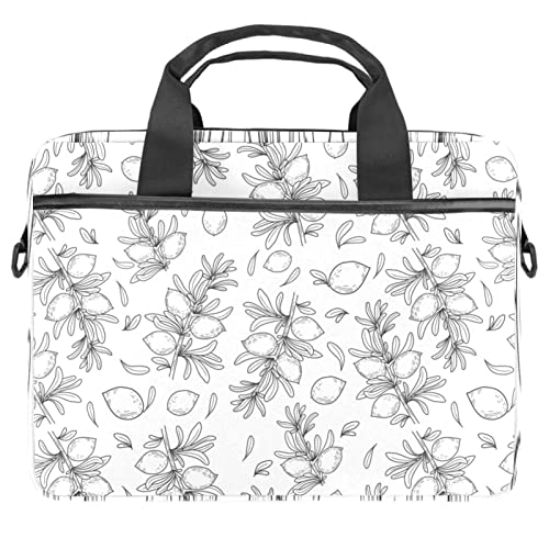 Sac ordinateur 13-14.5 pouces à motif feuilles pour transport quotidien