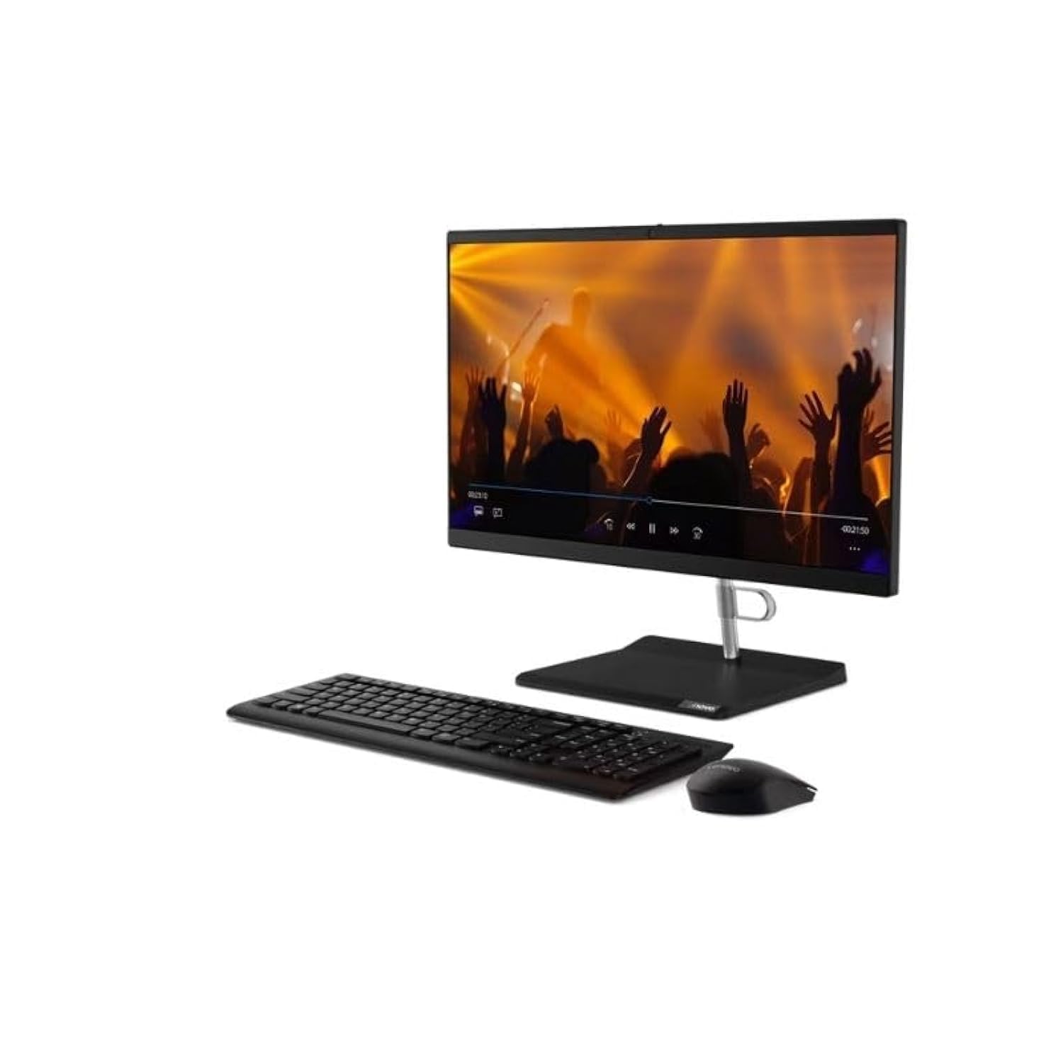 Lenovo V30a-22 All-In-One Desktop, 10th Generation Intel i5-1035G1 Processor, Intel UHD Graphics, 16GB DDR4-3200 RAM, 512 M.2 SSD, 21.5" FHD Display, DVD-Writer, Windows 11 (Raven Black)(Upgraded)