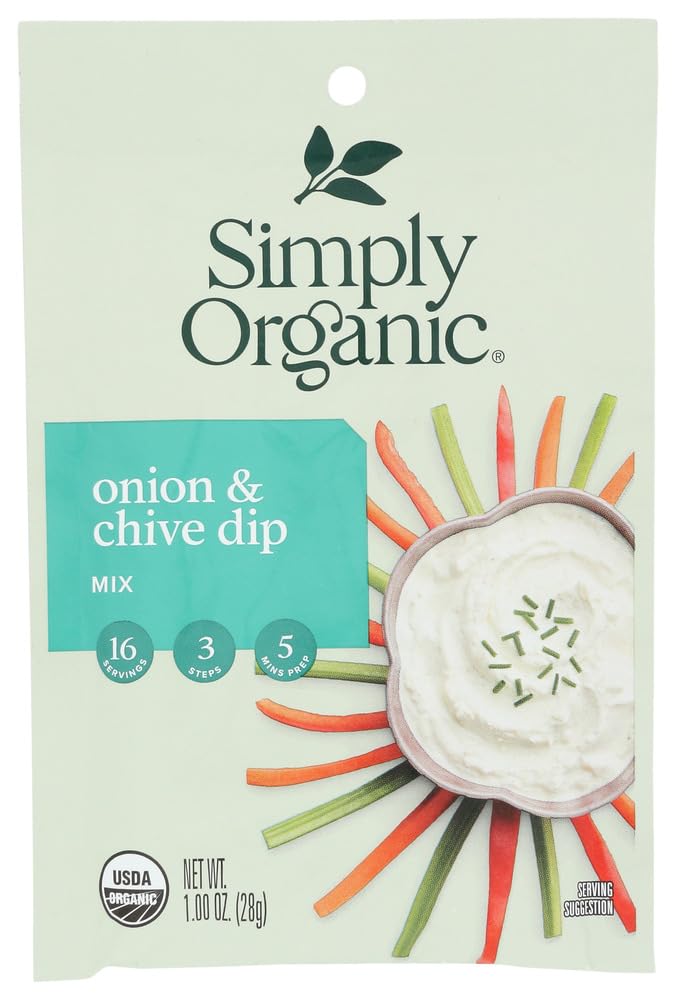 Onion & Chive Dip Mix, Certified Organic | 1 oz | Pack of 3