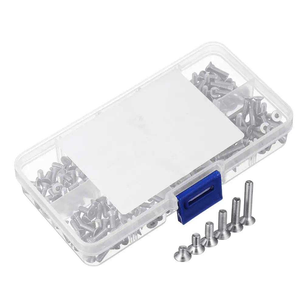 Vis M3 tête fraisée en acier inoxydable 304 DIN7991 à six pans creux pour modèle RC 300pcs