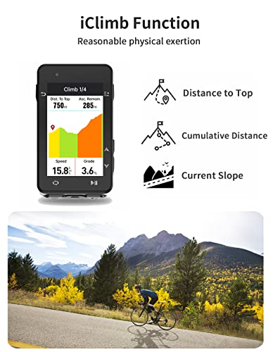 iGPSPORT iGS630 GPS Bike Computer, 2.8‘’ Map Navigation iClimb Training Function MTB Wireless Cycling Computer GPS Unit IPX7 Waterproof (iGS630 Only)