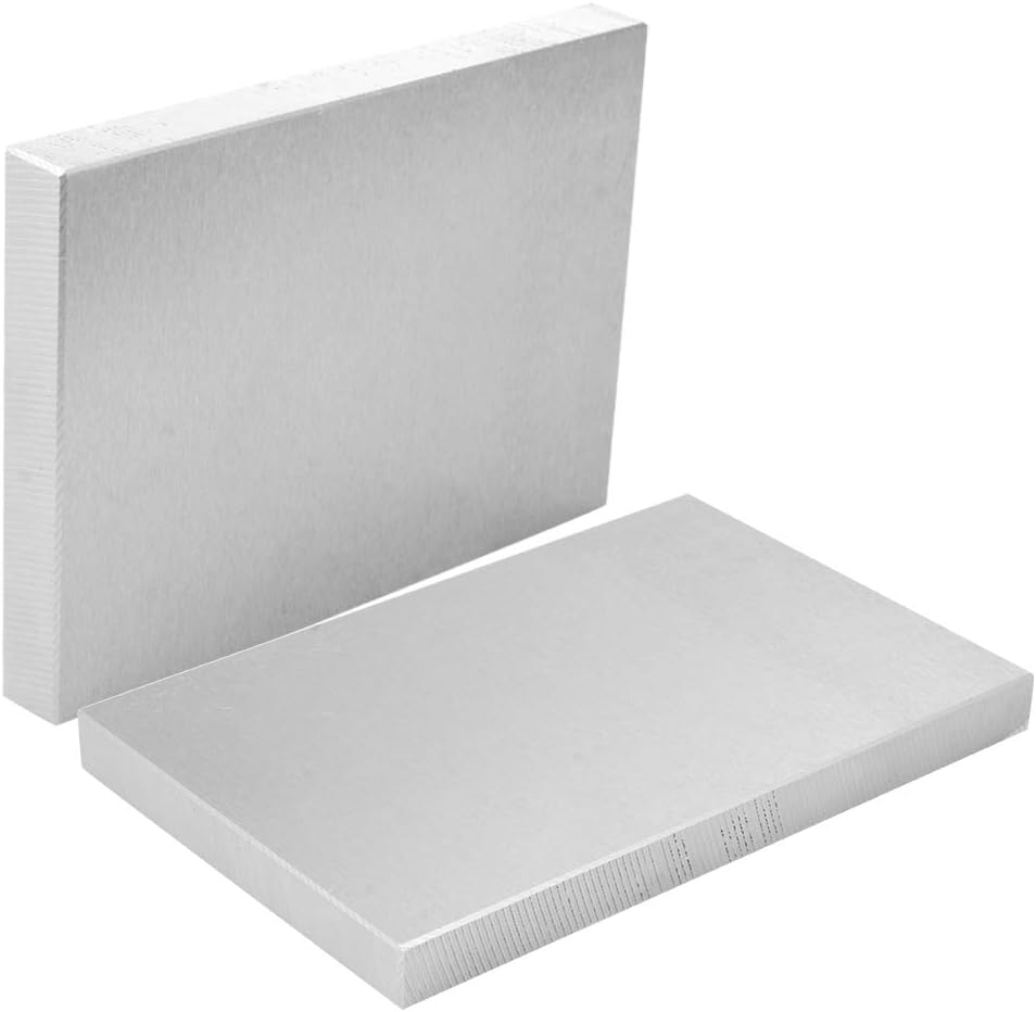 Oudtinx Steel Bench Block 4"x6" Flat Anvil Jewelers Tool Metal Bench Block for Jewelry & Stamping (4''x6''x1/2'')